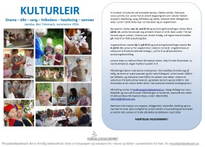 Kulturleir-invitasjon 2016